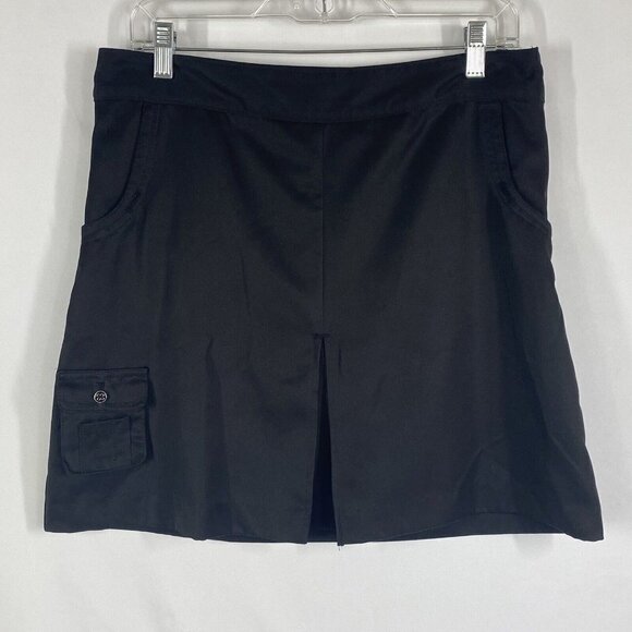 Izod Women’s XFG Athletic Skort Golf Black Stretch Side Zip Size 6 Tennis - Picture 1 of 12